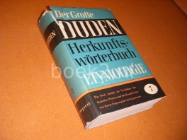 Duden. Etymologie. Herkunftsworterbuch der Deutschen Sprache [Der grosse Duden 7]